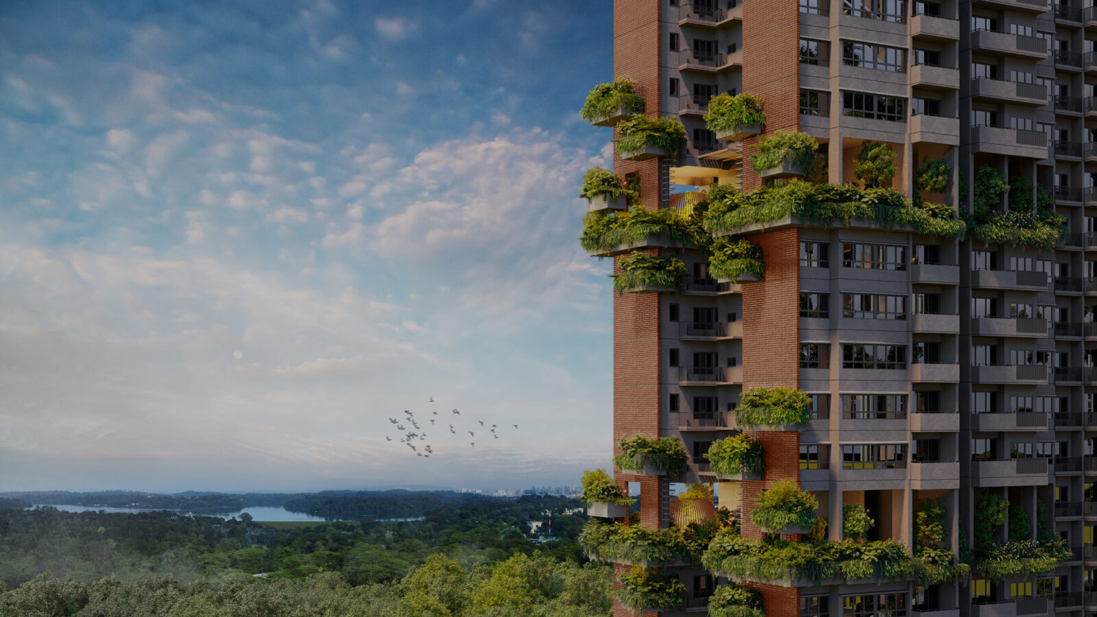 Sky-terrace living
