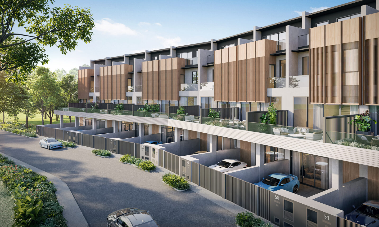 A full terrace row