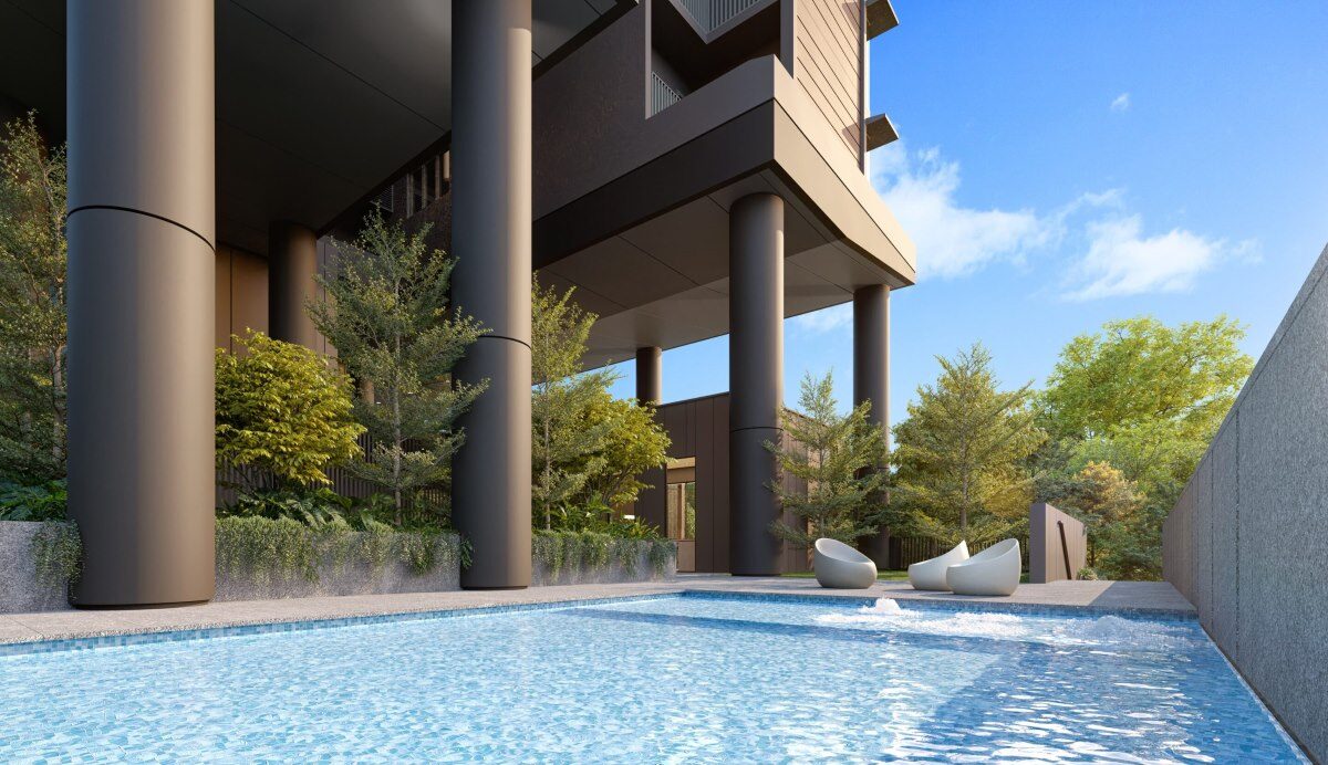 Pool deck & clubhouse